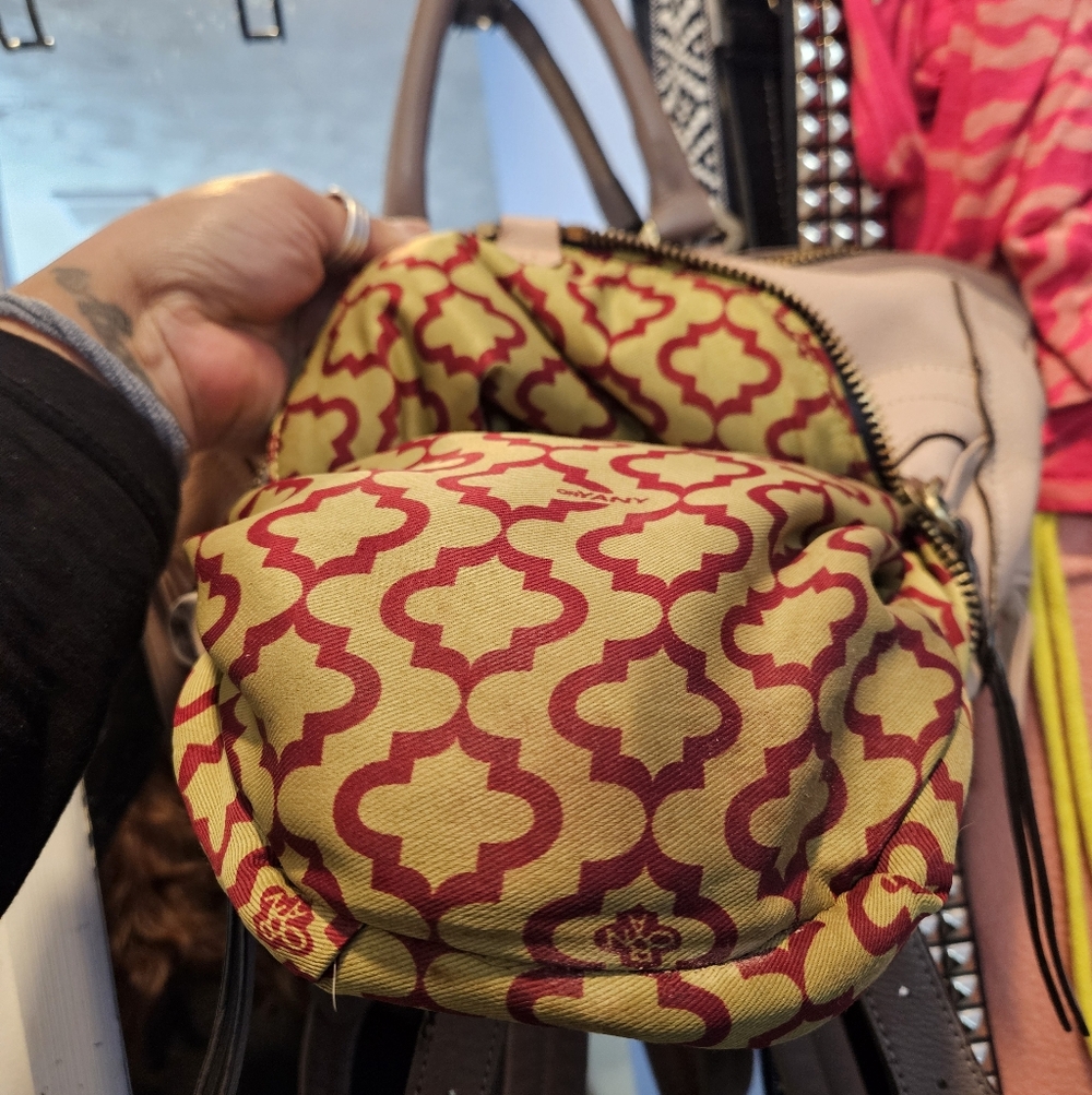 orYANY Pale Pink Pebbled Leather Backpack - Picture 8 of 8